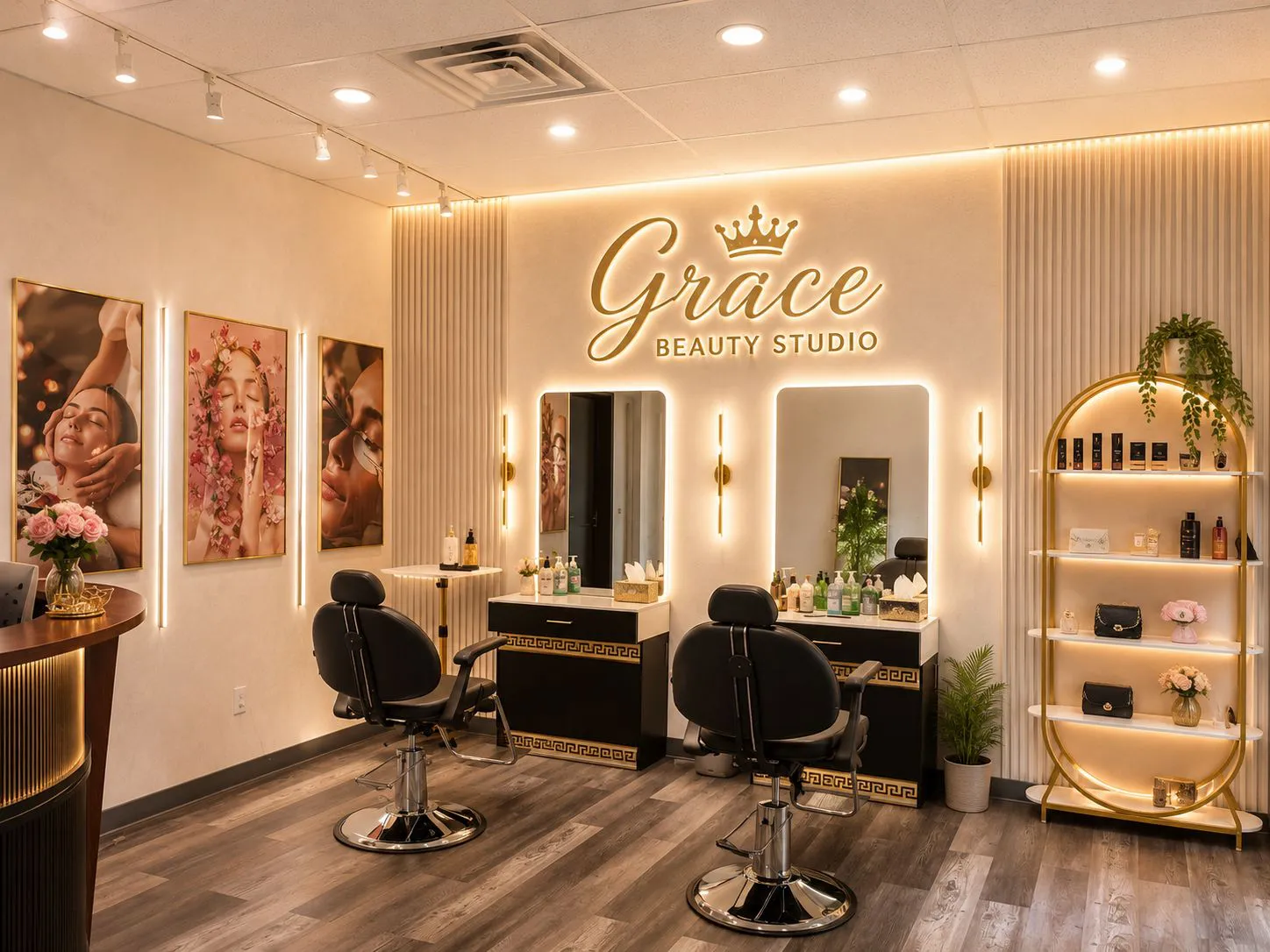 Grace Beauty Studio Styling Station